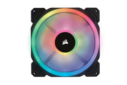 CORSAIR LL iCUE RGB controlled by iCUE software